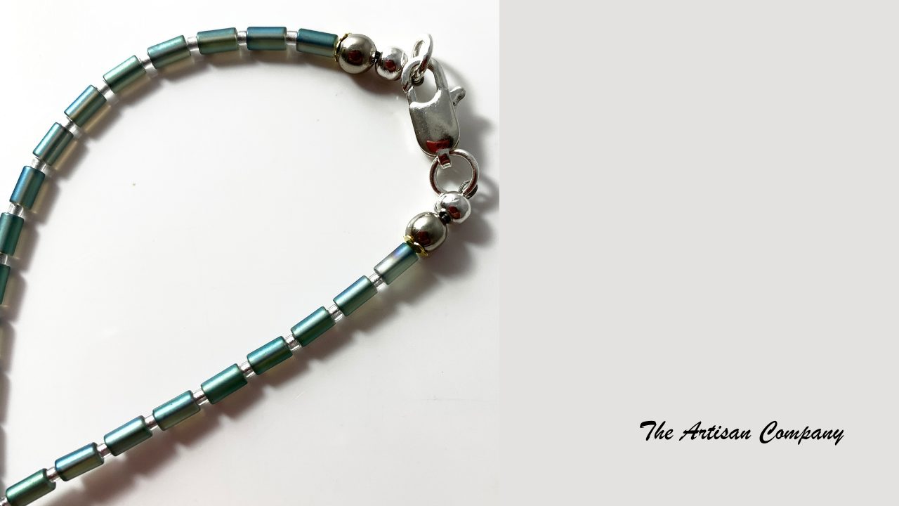 Blue Cascading Water Necklace