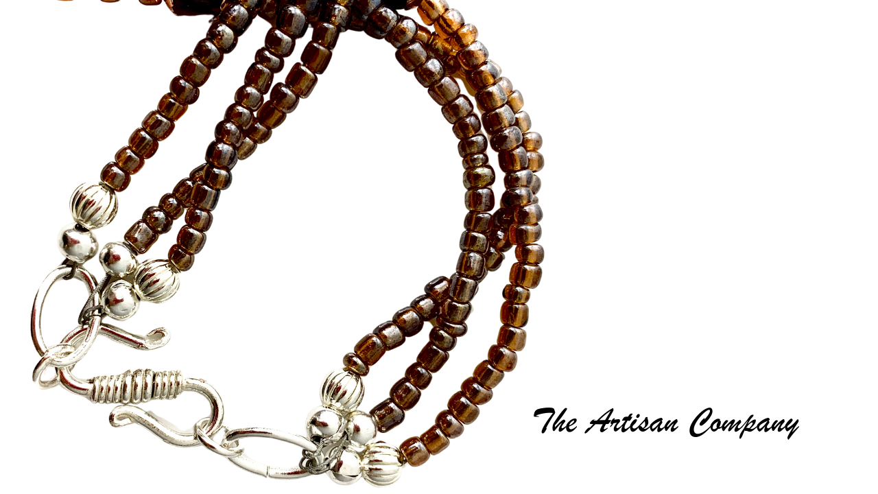 Bronze Pearl & Scallop Shell Necklace