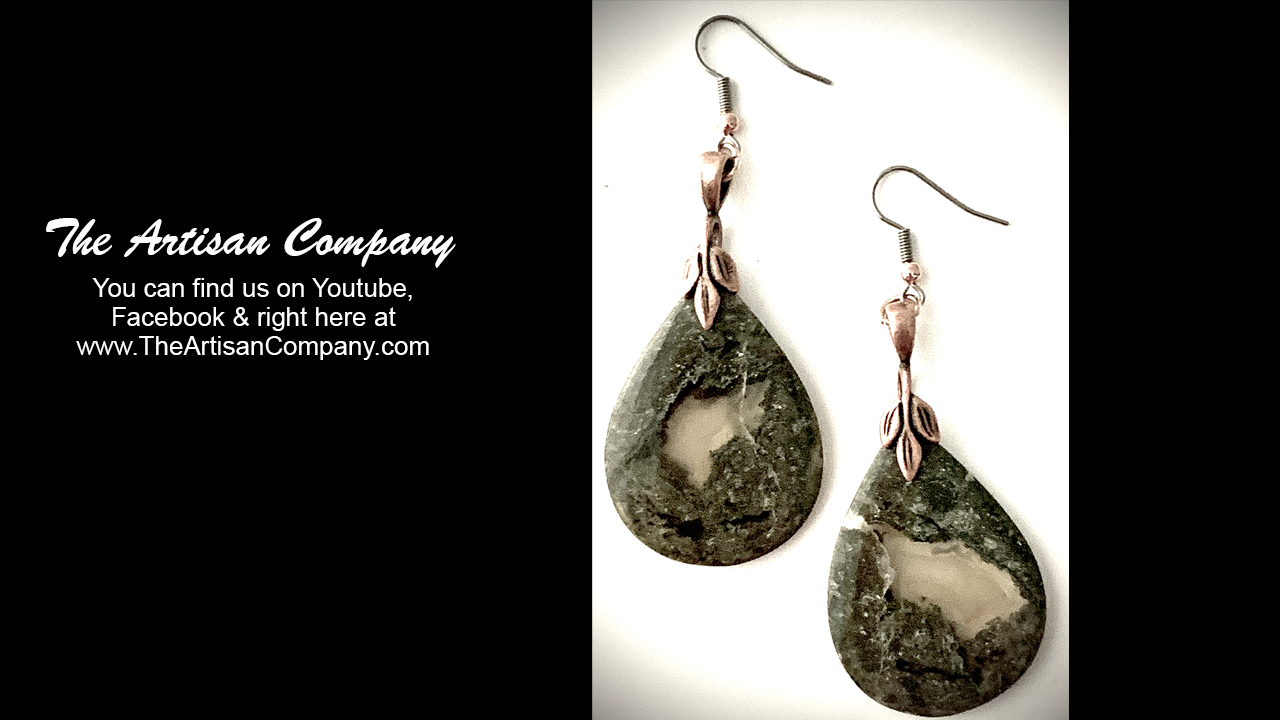 RARE Thunder Egg Stone Earrings The Artisan Company