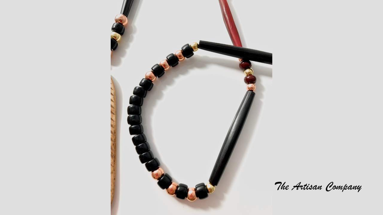 Large Bone Feather Southwest Necklace