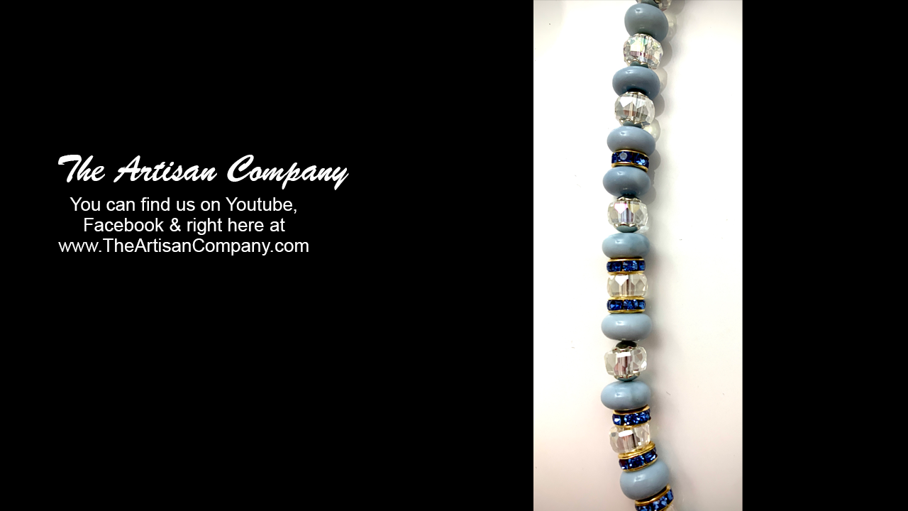 Owyhee Blue Opal Cut Glass Necklace