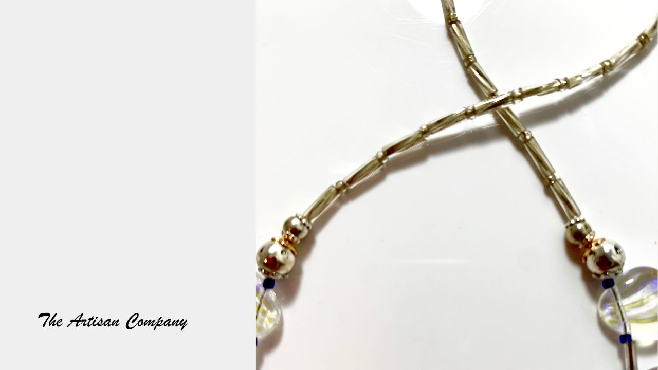 Aurora Borealis Leaf Necklace