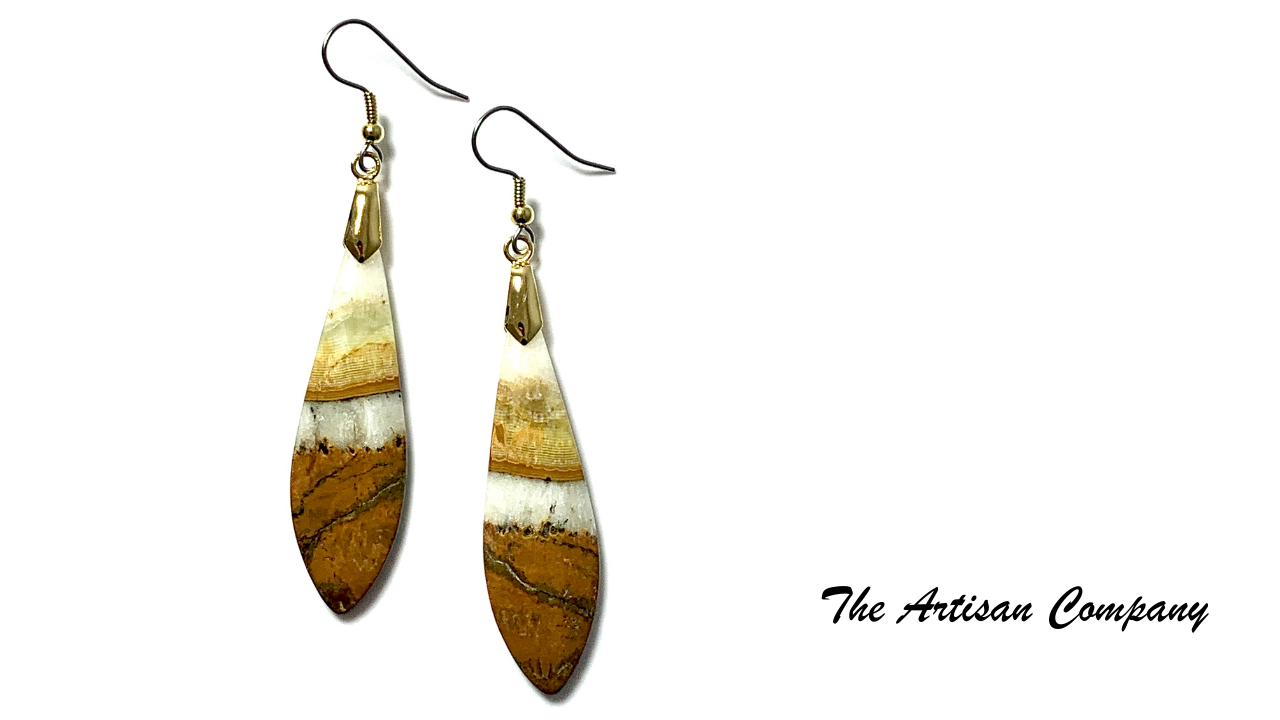 Calcite Stone Drop Earrings