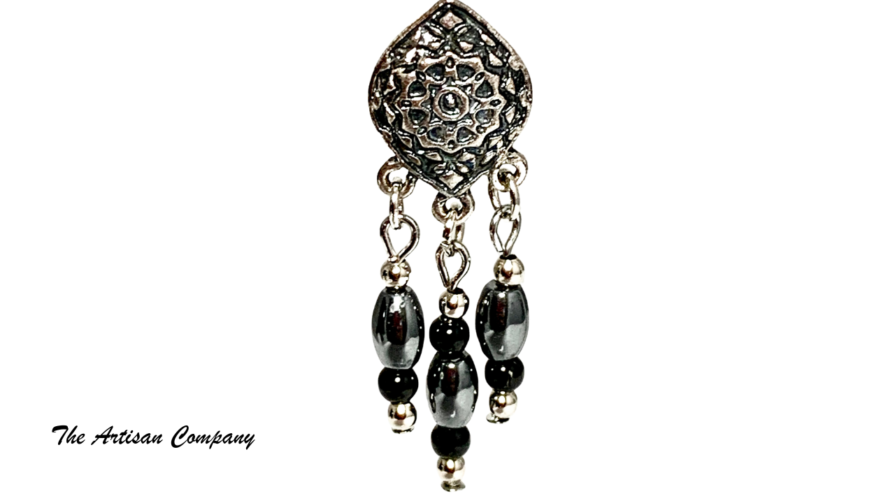Elegant Hematite Earrings