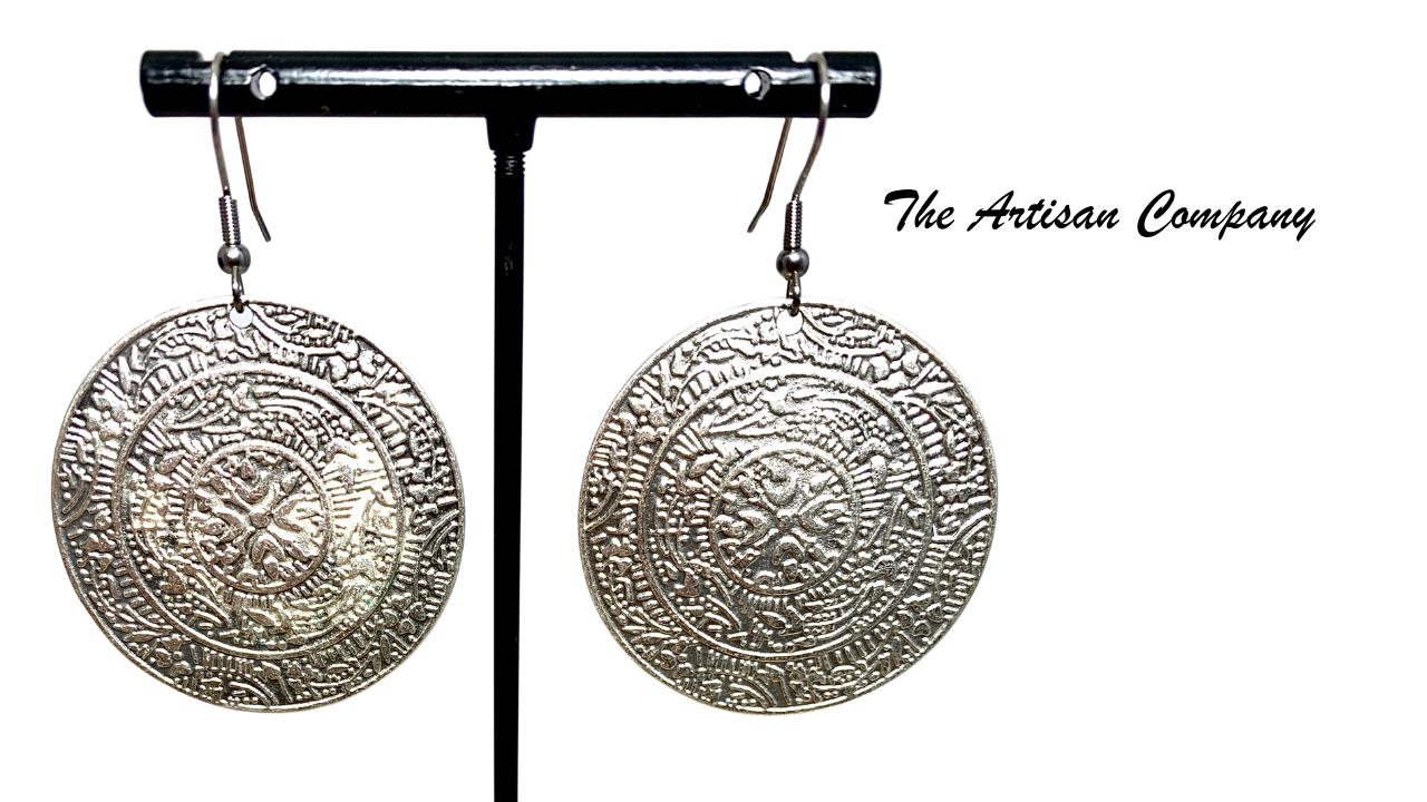 Filagree Disc Earrings