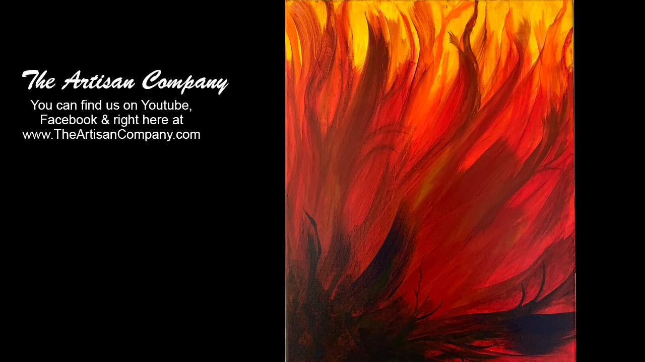 "My Fire, Your Fire" Acrylic Painting