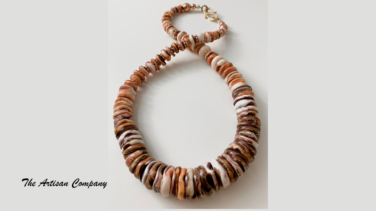 Rare Big Lions Paw Shell Necklace with Earrings