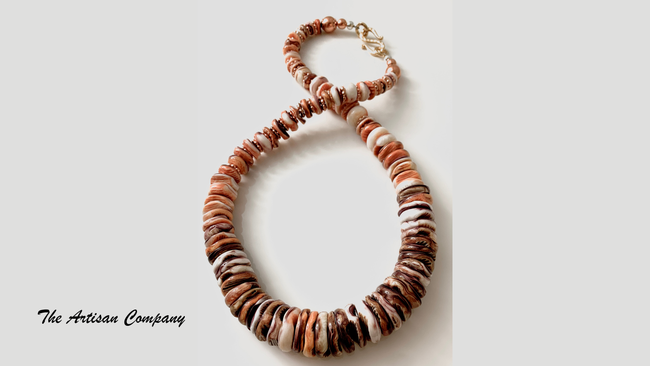 Rare Big Lions Paw Shell Necklace with Earrings