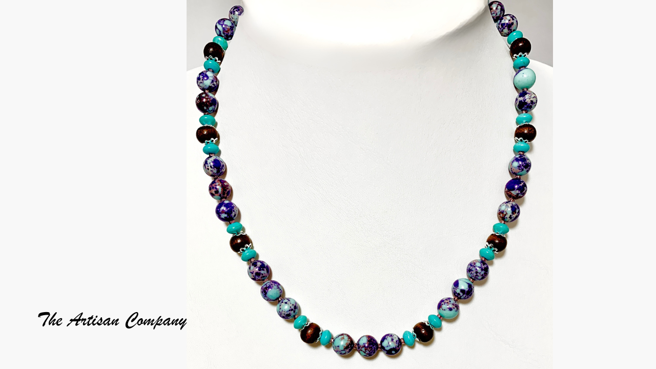 Sea Sediment Imperial Jasper Necklace & Earrings