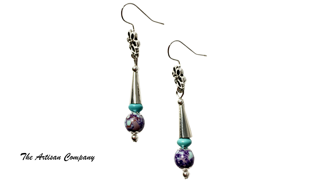 Sea Sediment Imperial Jasper Necklace & Earrings