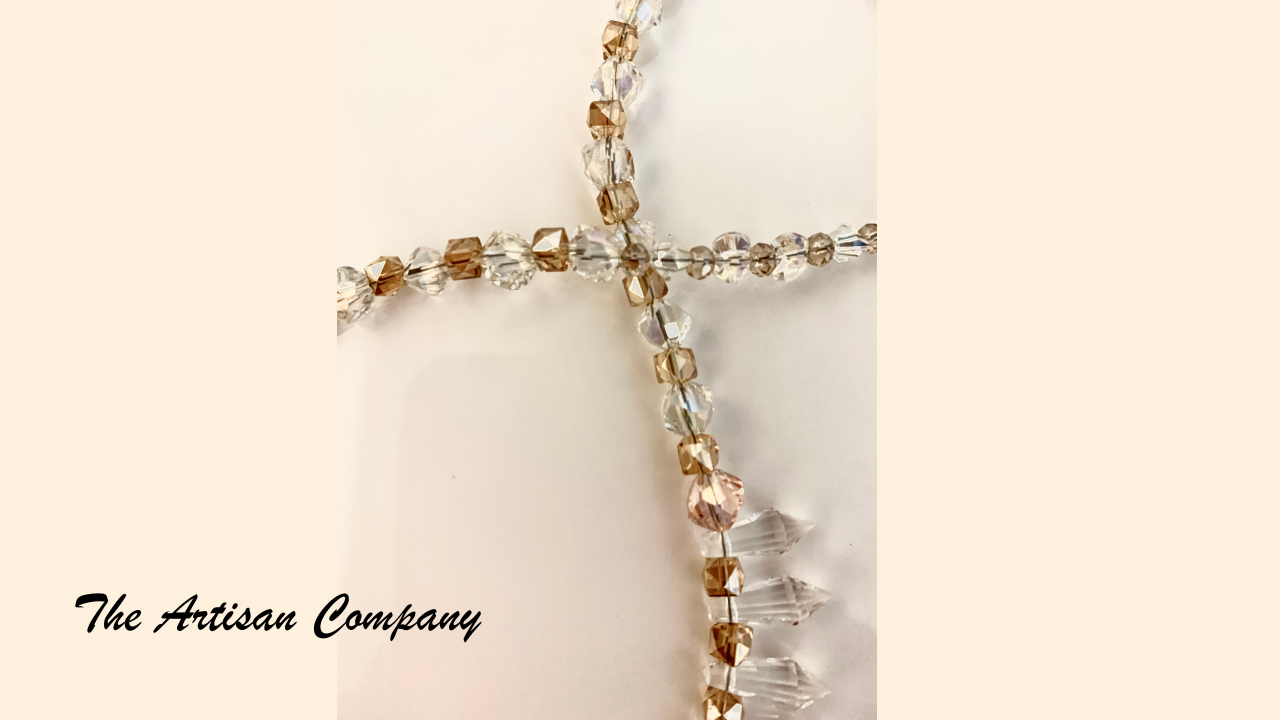 Simply Elegant Mixed Cut Glass Necklace