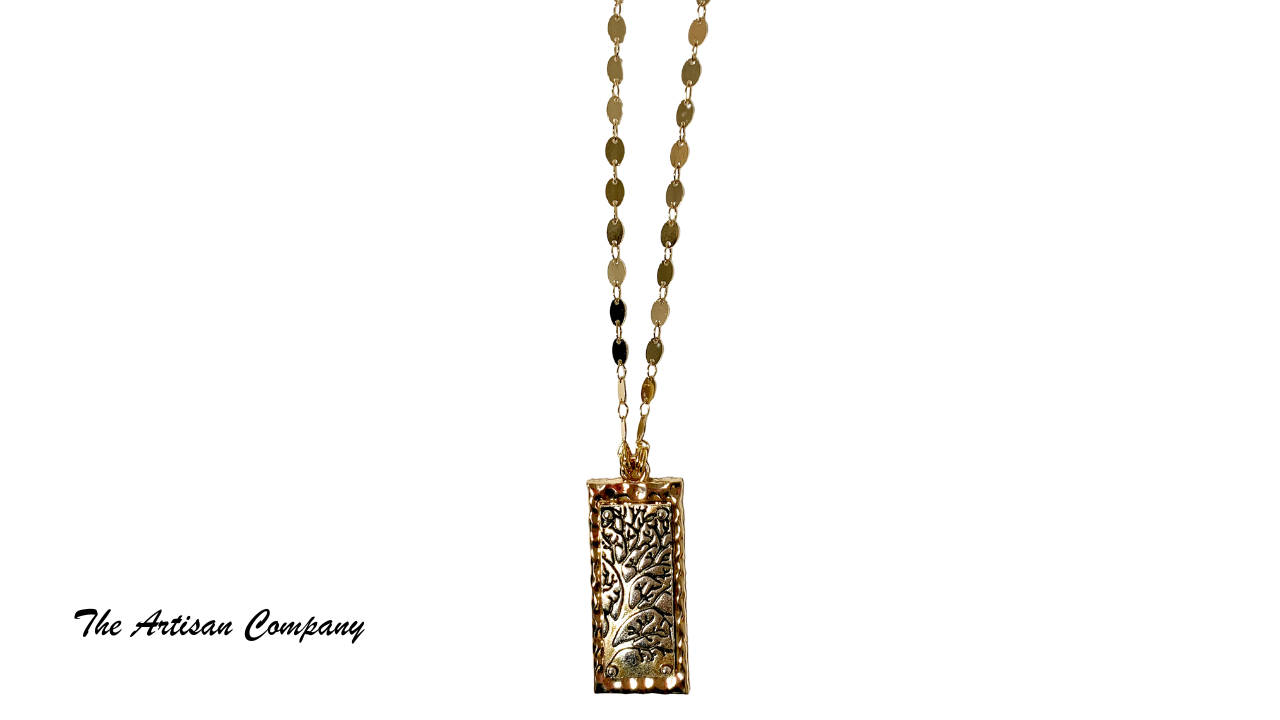 Two Tone Tree of Life Necklace