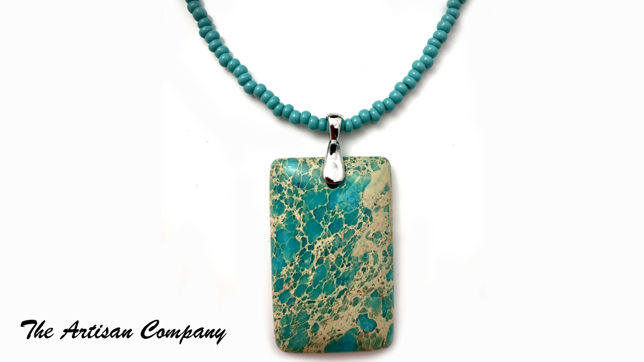 Turquoise Magnesite Stone Beaded Necklace