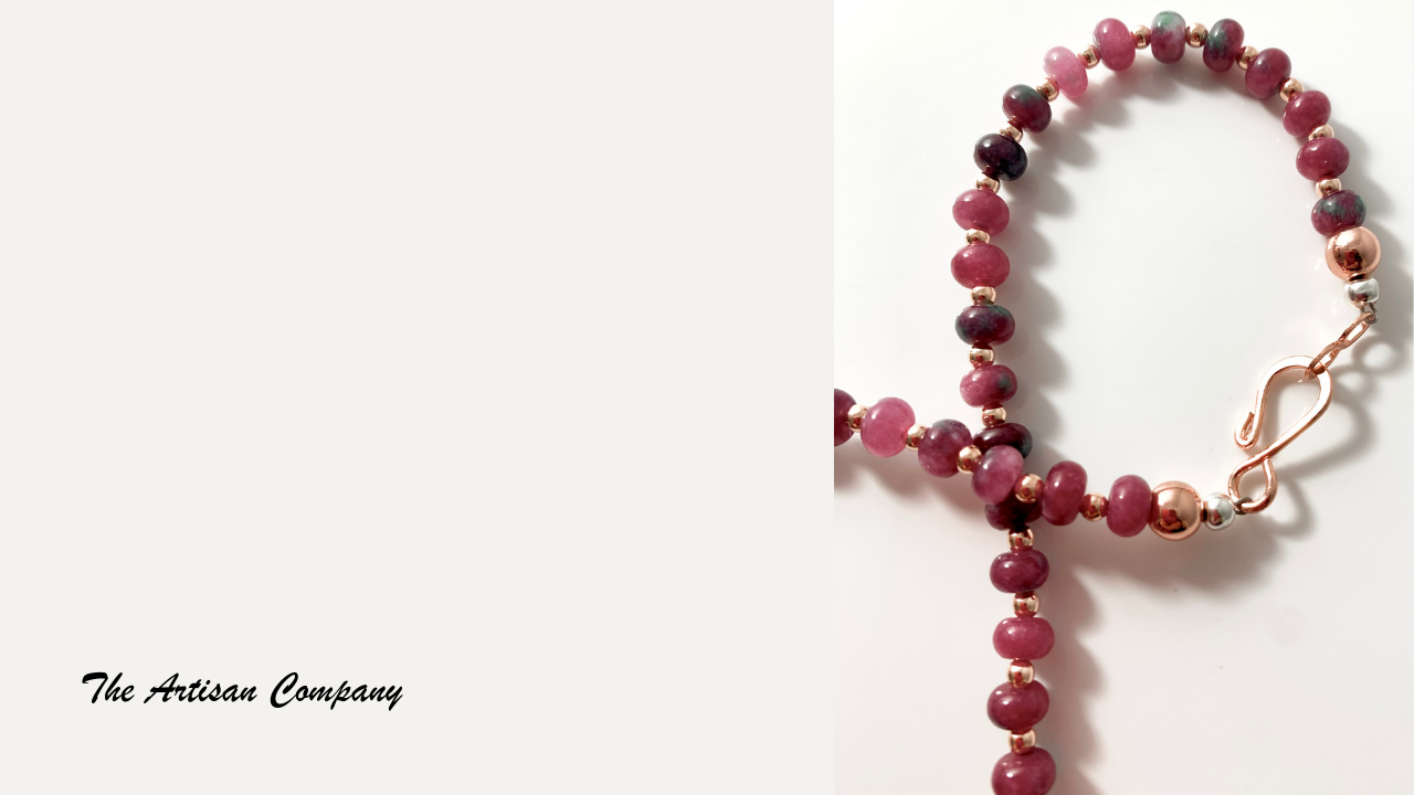 Dainty Watermelon Agate Stone Necklace