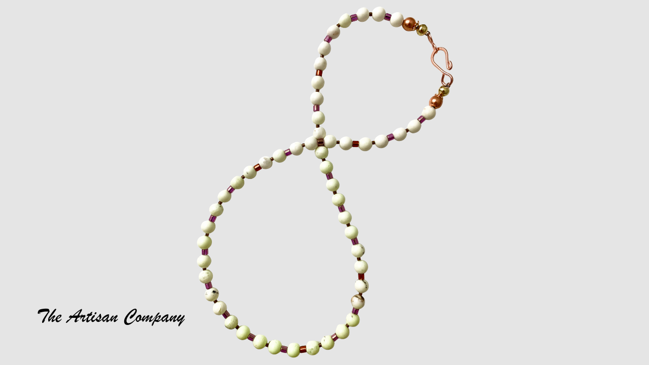 Lemon Chrysoprase Stone Necklace - Australia