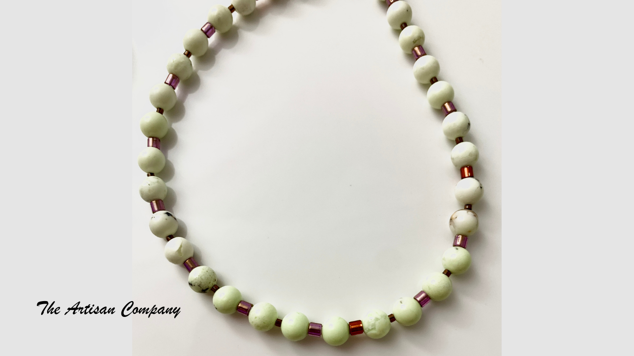Lemon Chrysoprase Stone Necklace - Australia