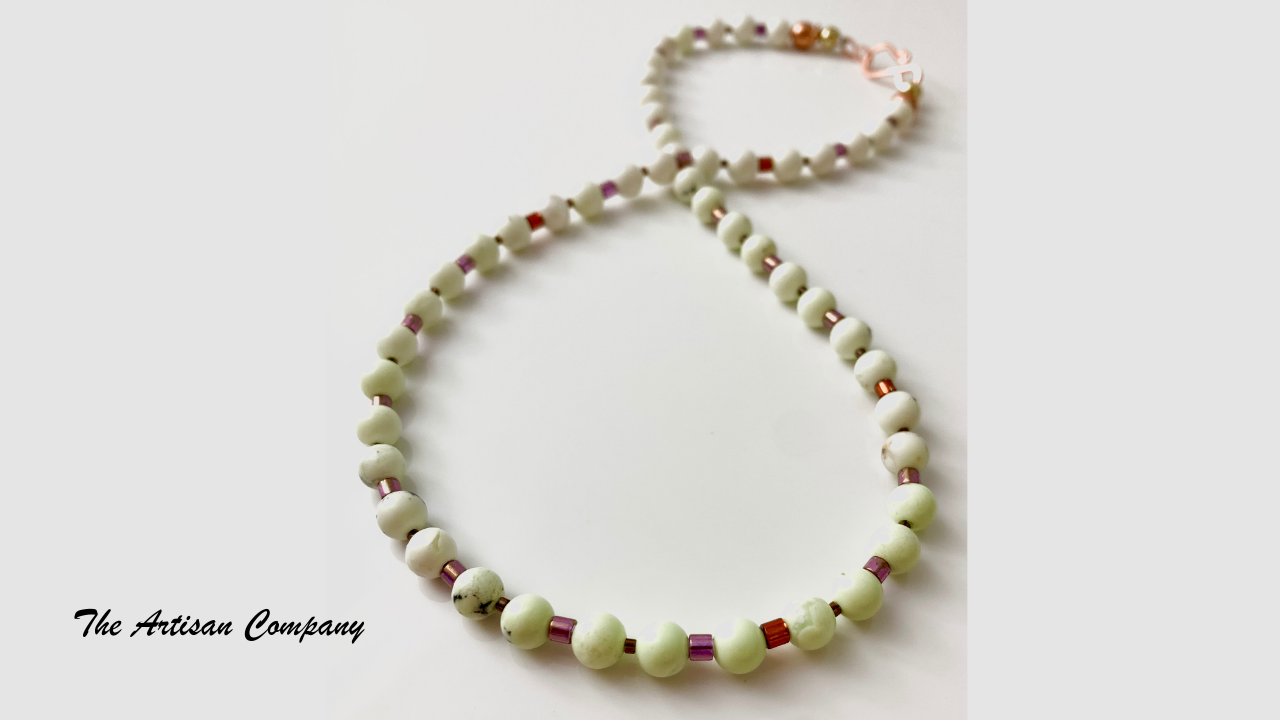 Lemon Chrysoprase Stone Necklace - Australia