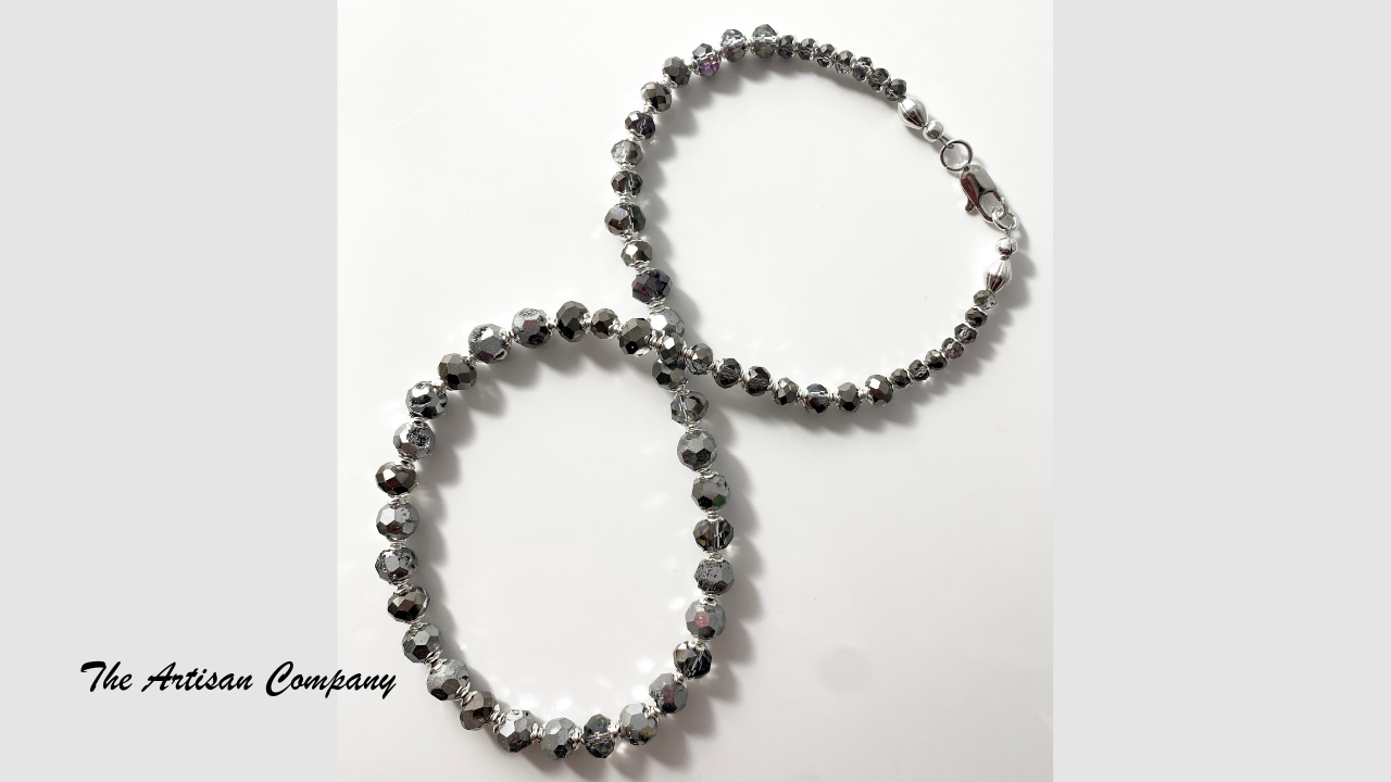 Platinum Coated Faceted Druzy Necklace with Earrings