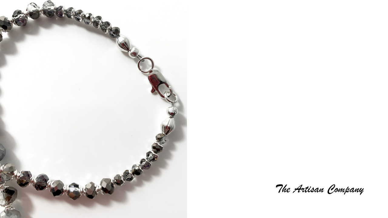 Platinum Coated Faceted Druzy Necklace with Earrings