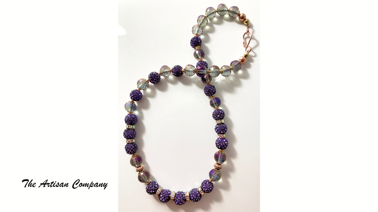 Purple Daze Necklace with Earrings