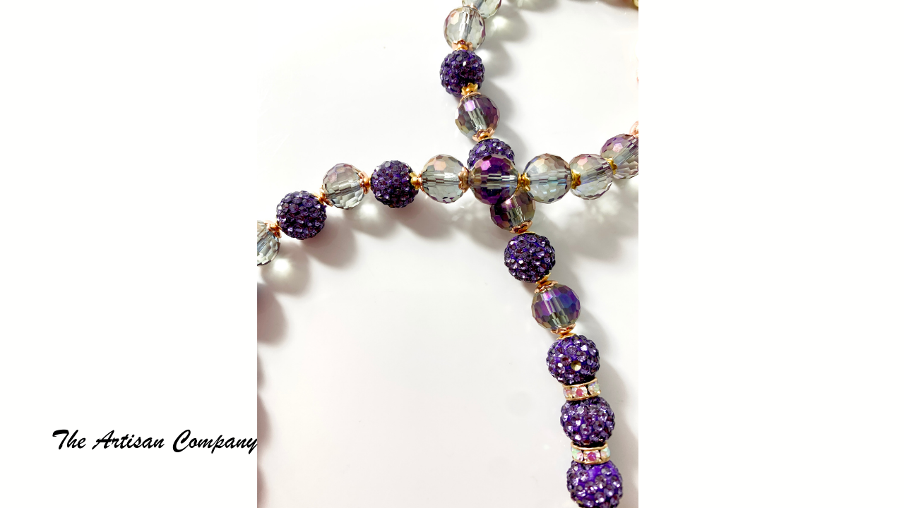Purple Daze Necklace with Earrings