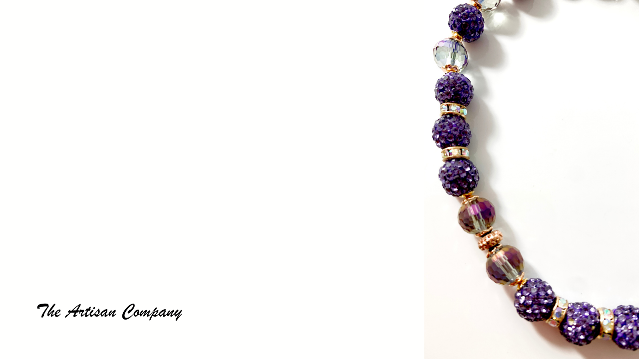 Purple Daze Necklace with Earrings