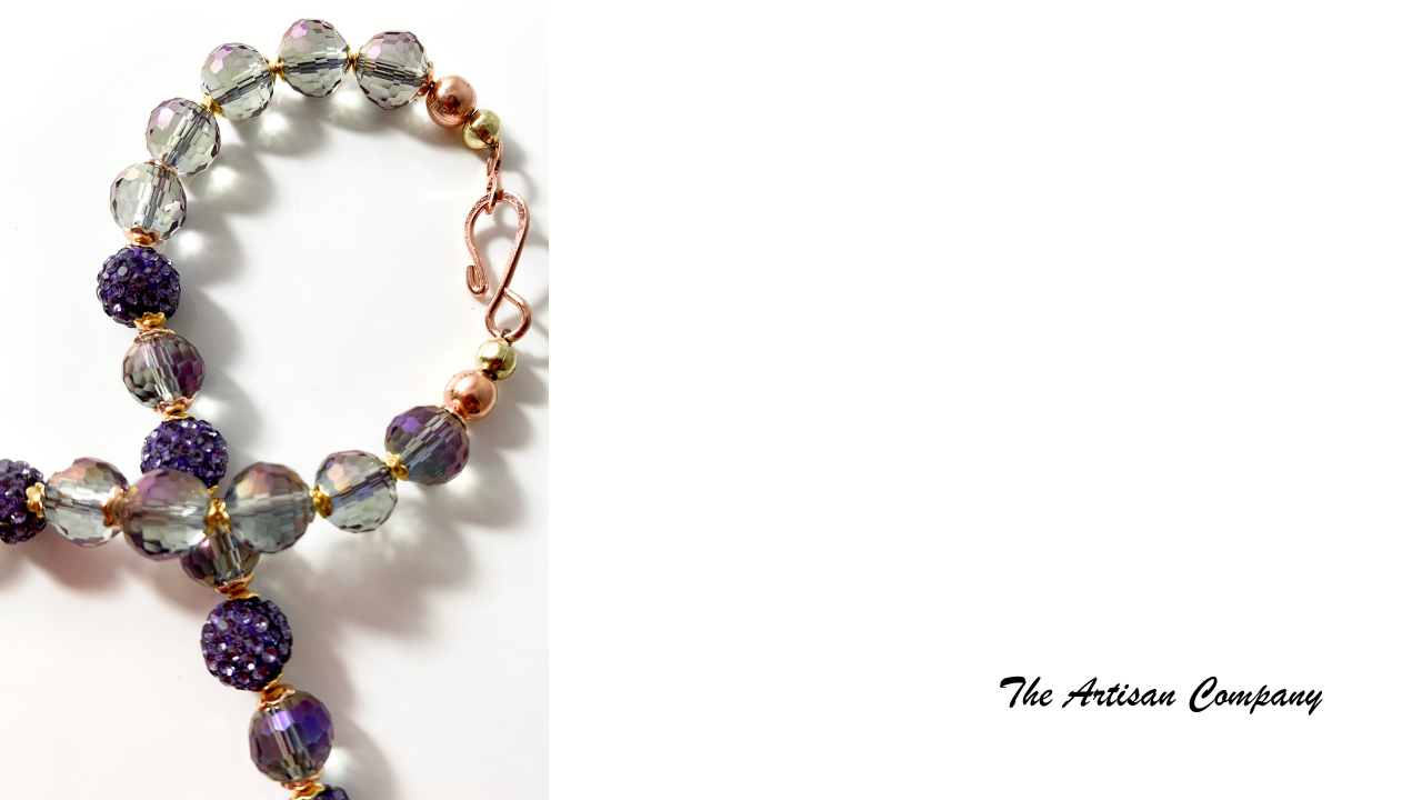 Purple Daze Necklace with Earrings