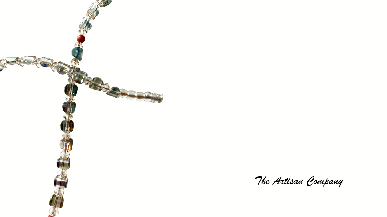 Rare Rosarita Gold Slag & Corral Necklace