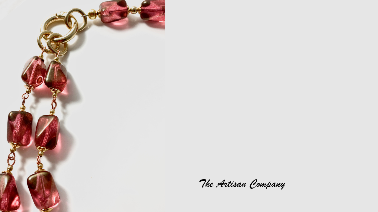 Ruby Red Adjustable Strand Necklace