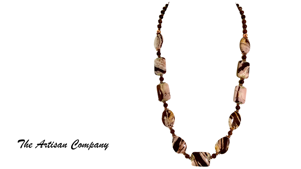 Australian Zebra Stone Necklace