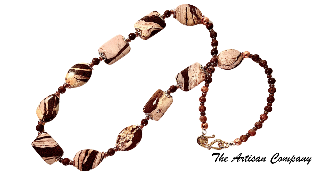 Australian Zebra Stone Necklace