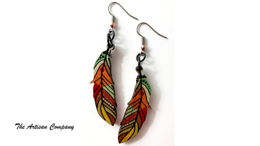 Boho Balsa Wood Earrings