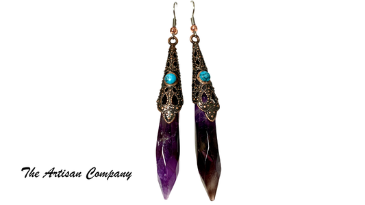 Amethyst Shard Earrings