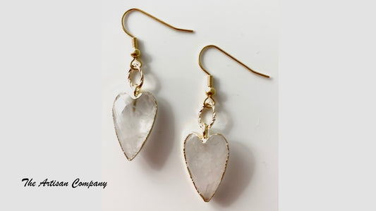 Rock Crystal Quartz Earrings