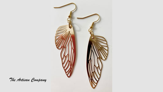 Simple Elegant Butterfly Wing Earrings