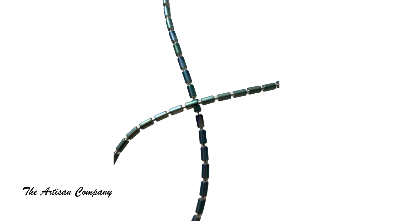 Blue Cascading Water Necklace