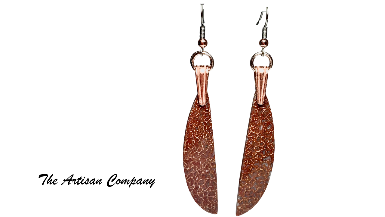 AAA High Pattern Dinosaur Bone Earrings