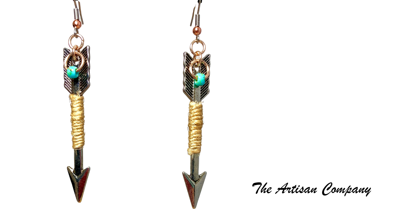 Arrow and Jute Earrings