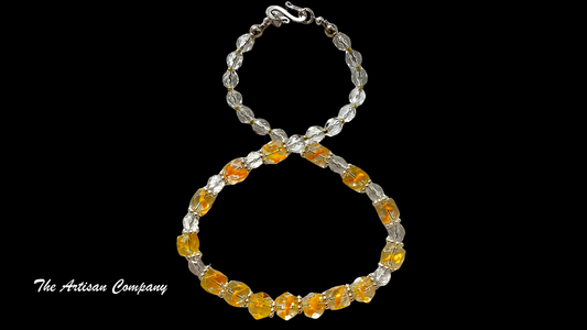 Bright and Happy Sonshine Necklace with Earrings