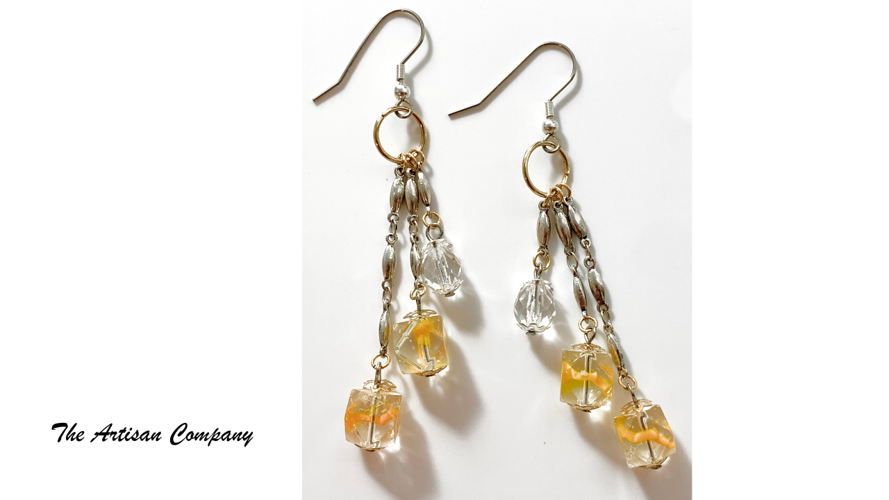 Bright and Happy Sonshine Necklace with Earrings