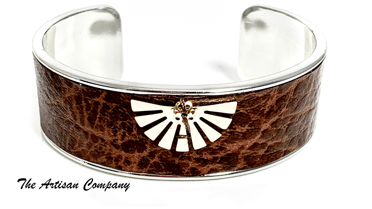 Brown Leather Sunrise Cuff