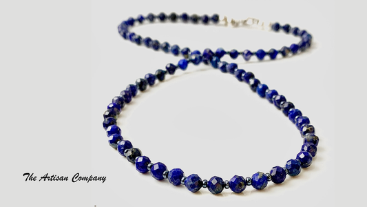 Faceted Lapis Lazuli Necklace