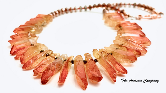 Crystal Quartz Fire Necklace