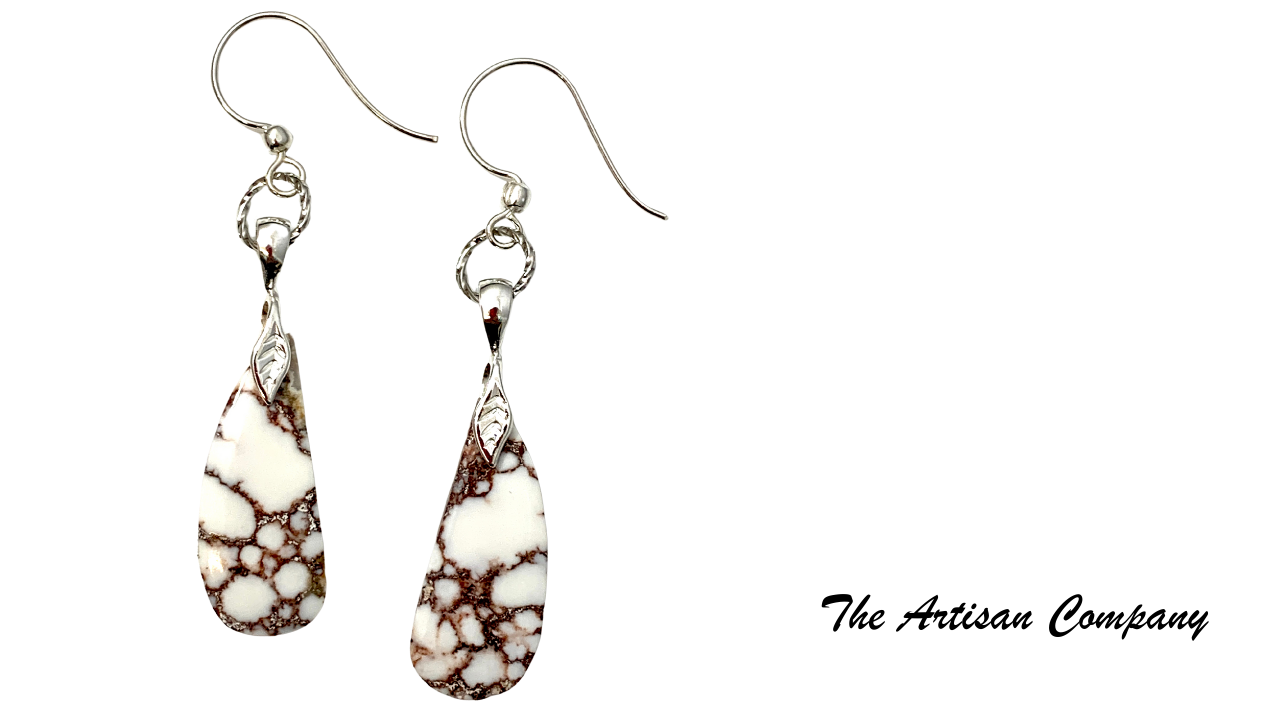 Freeform Teardrop Wildhorse Earrings