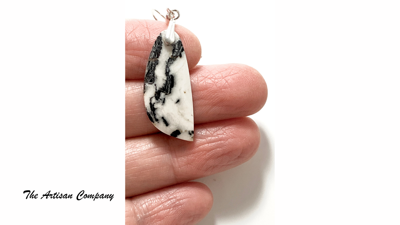 Rare Freeform White Buffalo Stone Earrings (Nevada)