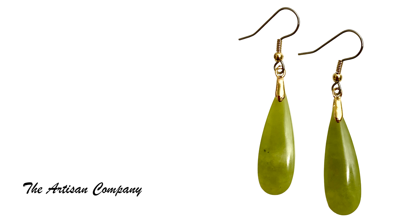 Idocrase Slab Earrings (AKA: Vesuvianite Stone)