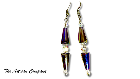 K9 Crystal Aurora Borealis Earrings