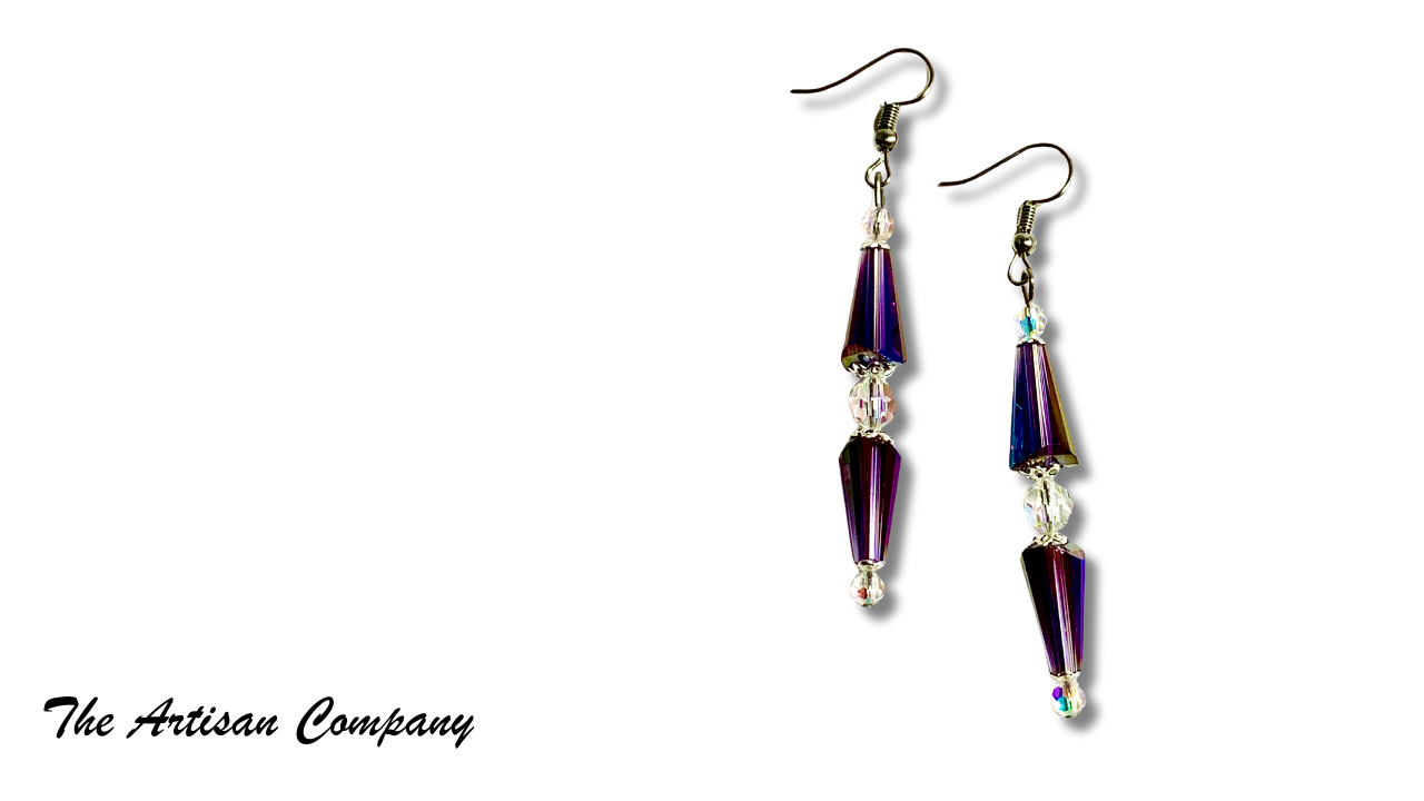 K9 Crystal Aurora Borealis Earrings