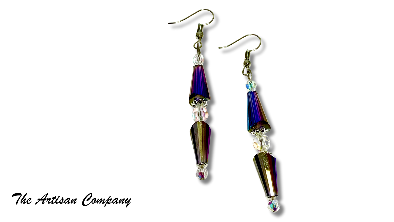 K9 Crystal Aurora Borealis Earrings