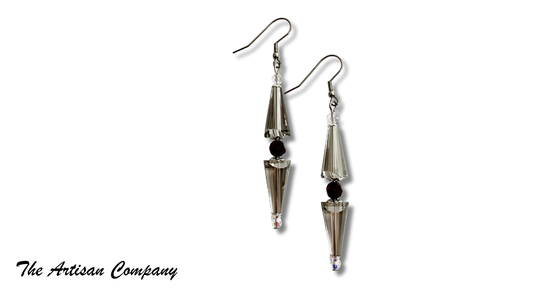 K9 Crystal Earrings - Clear